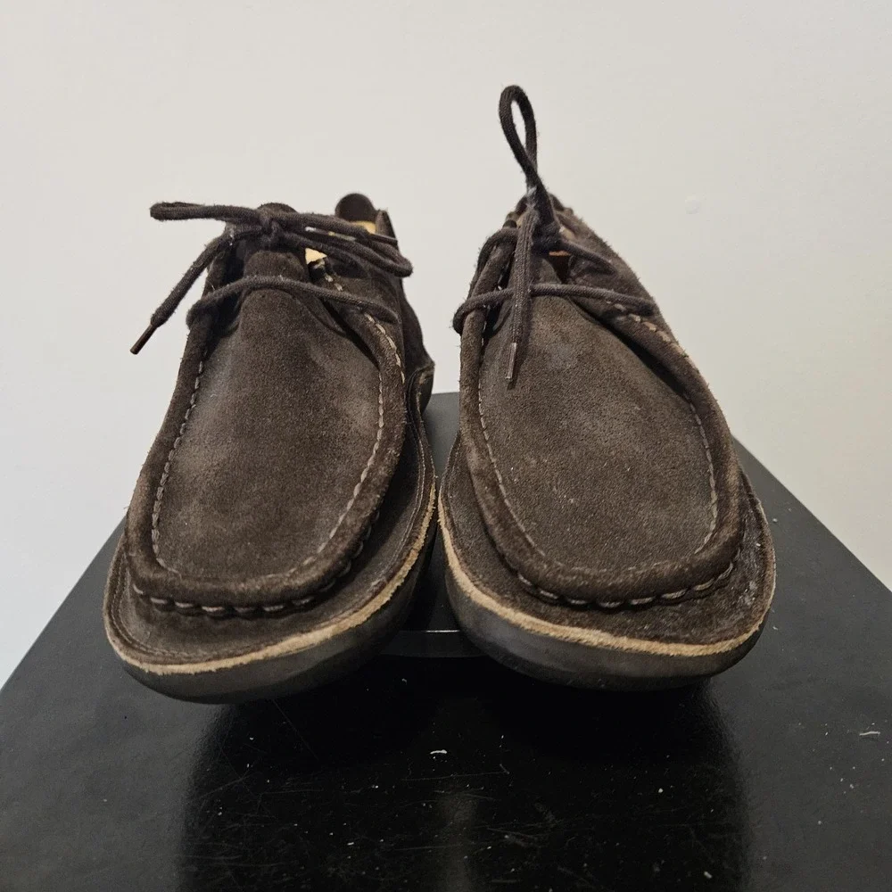 J Crew Y2K Sidney Chukka Boots Mens 11 Chocolate Brown Suede Leather Preppy